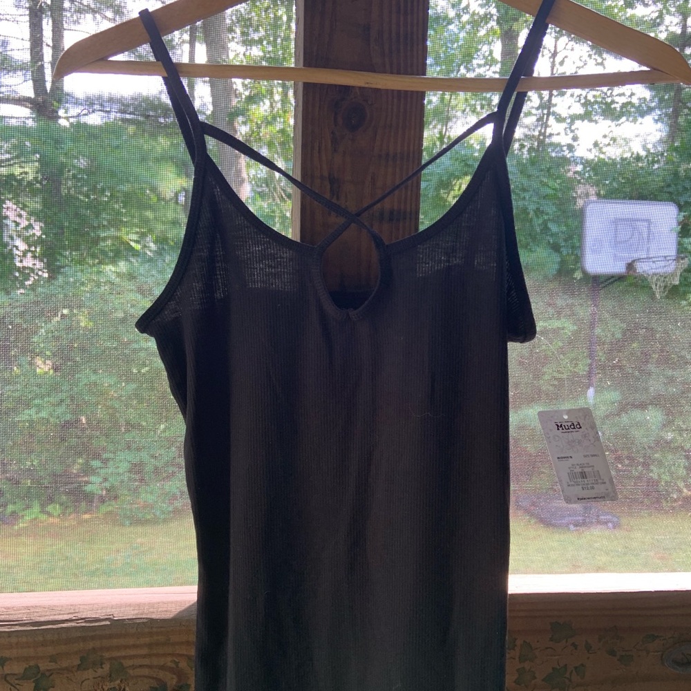 COPY - Black Cross Strap Tanktop